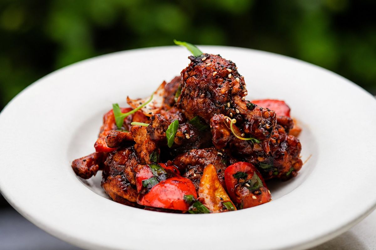 Chicken Drumettes — plated at Levitate