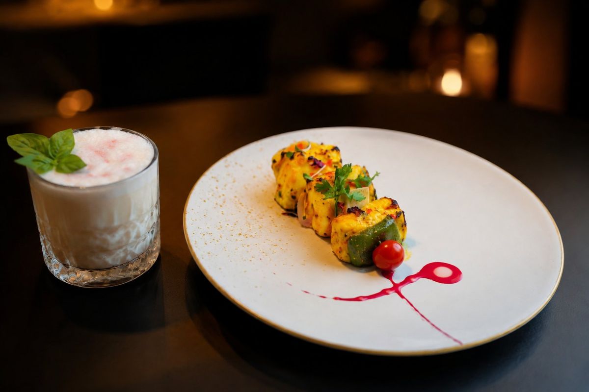 Classic Paneer Tikka — plated at Levitate