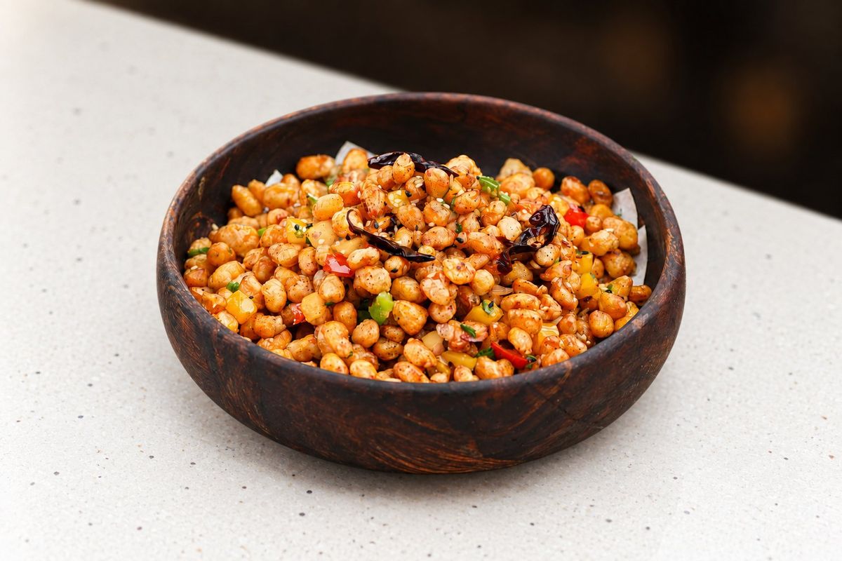 Corn Salt and Pepper — plated at Levitate