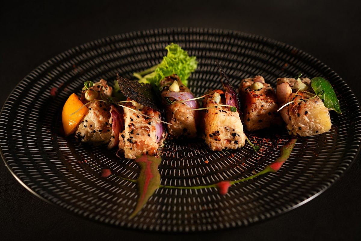 Fish Tikka — plated at Levitate