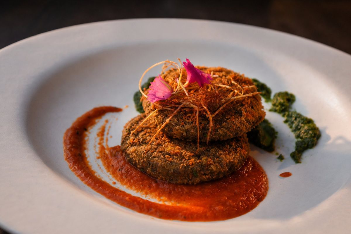 Hara Bhara Kabab — plated at Levitate