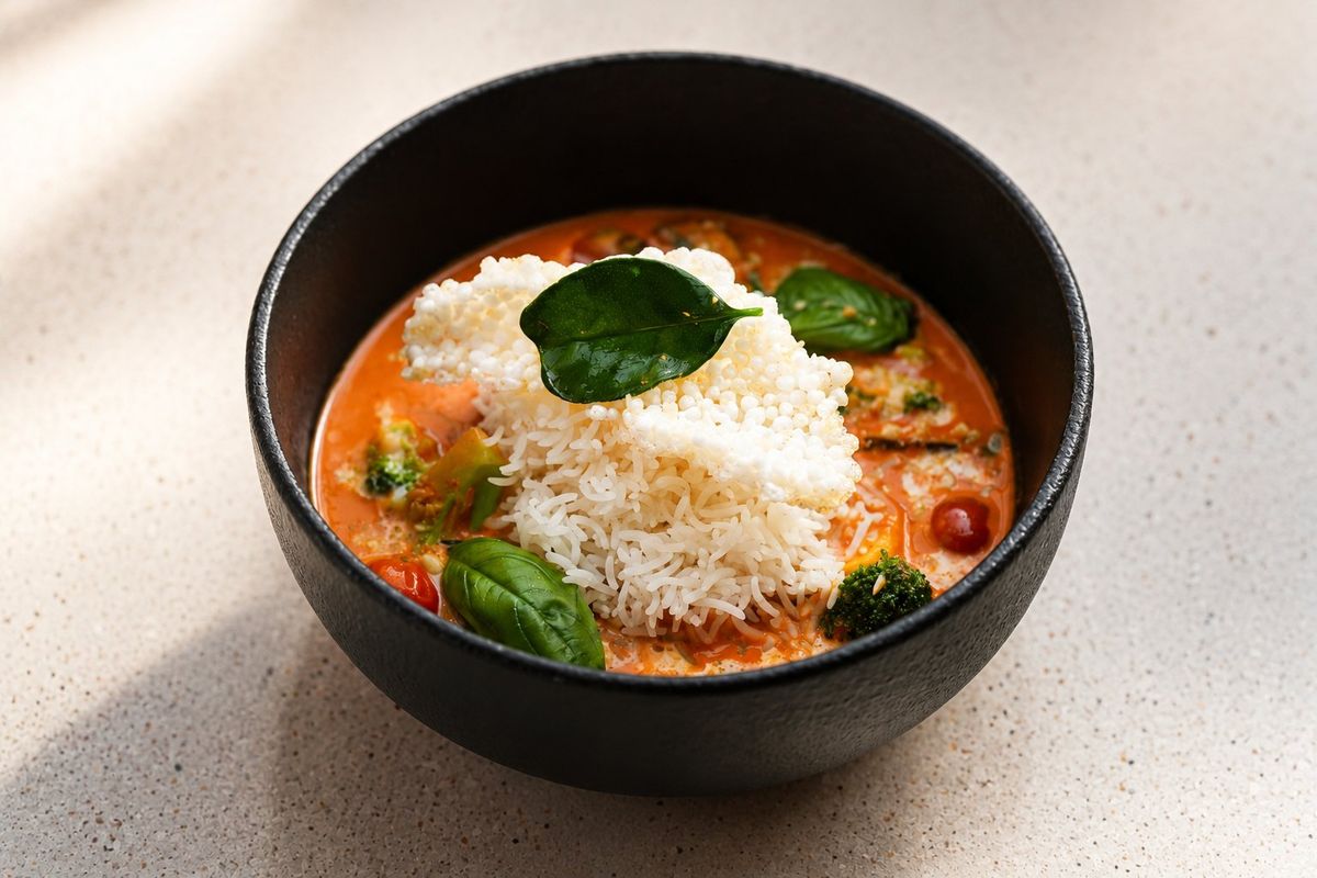 Thai Curry — plated at Levitate